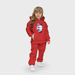 Детский костюм оверсайз Cool panda!, цвет: красный — фото 2