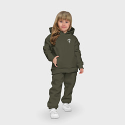Детский костюм оверсайз VOLVO логотип лось, цвет: хаки — фото 2