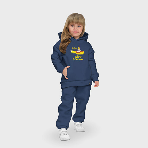 Детский костюм оверсайз On a Yellow Submarine / Тёмно-синий – фото 3