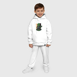 Детский костюм оверсайз Инопланетянин DJ, цвет: белый — фото 2
