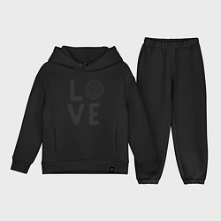 Детский костюм оверсайз Volleyball - Love, цвет: черный