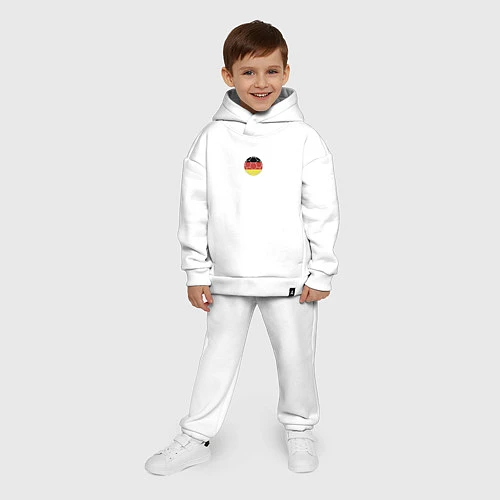 Детский костюм оверсайз Футбол Германия / Белый – фото 4
