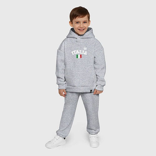 Детский костюм оверсайз Футбол Италия / Меланж – фото 4