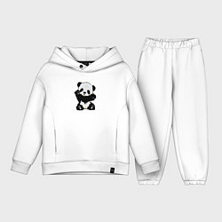 Детский костюм оверсайз Cute Baby Panda, цвет: белый