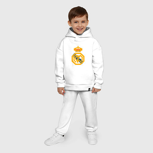 Детский костюм оверсайз Football - Real Madrid / Белый – фото 4