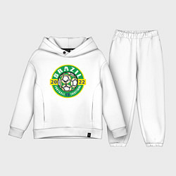 Детский костюм оверсайз Brazil 2022, цвет: белый
