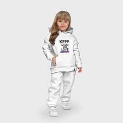 Детский костюм оверсайз Keep calm Dmitrov Дмитров, цвет: белый — фото 2