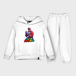 Детский костюм оверсайз Супер Ммарио Супер Марио ММА, цвет: белый