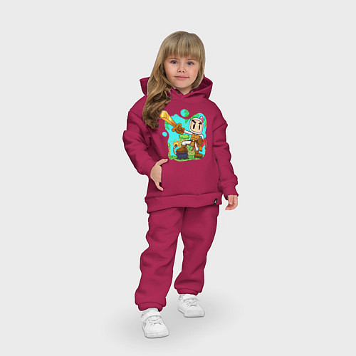 Детский костюм оверсайз Bomberman / Маджента – фото 3