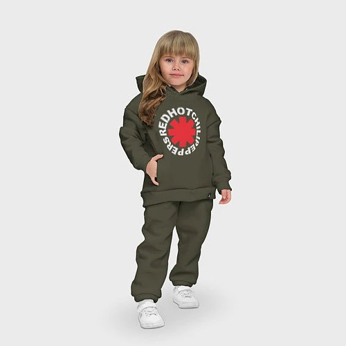 Детский костюм оверсайз Peppers - Logo / Хаки – фото 3