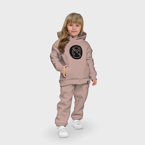 Детский костюм оверсайз Paraspectral - Rotersand и Stigmata / Пыльно-розовый – фото 3