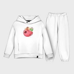 Детский костюм оверсайз Червяк в яблоке