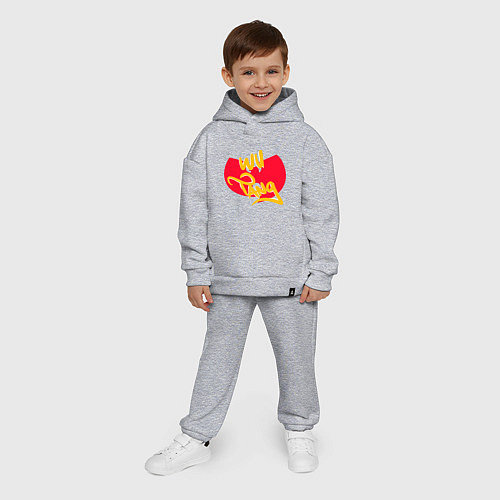 Детский костюм оверсайз Wu-Tang Red / Меланж – фото 4