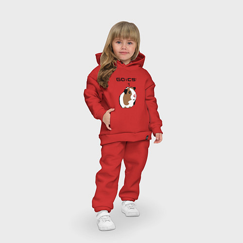 Детский костюм оверсайз Типичный геймер CS:GO / Красный – фото 3