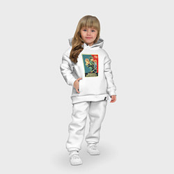 Детский костюм оверсайз Аниме: невероятные приключения ДжоДжо, цвет: белый — фото 2