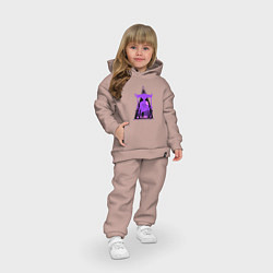 Детский костюм оверсайз Геншин Импакт Скарамучча, цвет: пыльно-розовый — фото 2