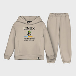 Детский костюм оверсайз Пингвин линукс