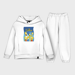 Детский костюм оверсайз Семейка Симпсонов - Гомер, Мардж и их отпрыски