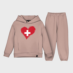Детский костюм оверсайз Сердце - Швейцария