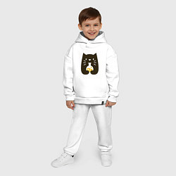 Детский костюм оверсайз Котик - Химик, цвет: белый — фото 2