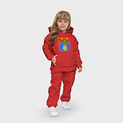 Детский костюм оверсайз Герб Волгограда, цвет: красный — фото 2