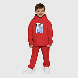 Детский костюм оверсайз Лидер Мон, цвет: красный — фото 2
