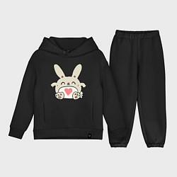 Детский костюм оверсайз Love Rabbit, цвет: черный