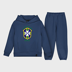 Детский костюм оверсайз Brasil CBF, цвет: тёмно-синий