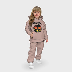 Детский костюм оверсайз Smile pumpkin, цвет: пыльно-розовый — фото 2