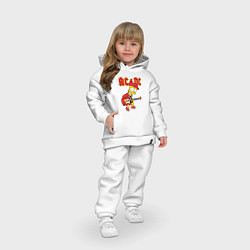 Детский костюм оверсайз AC DC Барт Симпсон, цвет: белый — фото 2