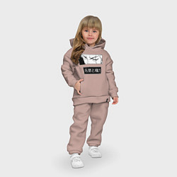 Детский костюм оверсайз Взгляд Зоро - Вон пис, цвет: пыльно-розовый — фото 2