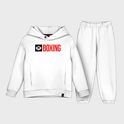 Детский костюм оверсайз Ring of boxing, цвет: белый