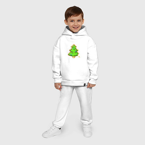 Детский костюм оверсайз Печенье елка / Белый – фото 4