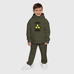 Детский костюм оверсайз Ионизирующее радиоактивное излучение, цвет: хаки — фото 2