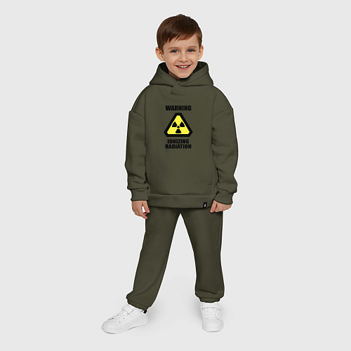 Детский костюм оверсайз Ионизирующее радиоактивное излучение / Хаки – фото 4