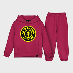 Детский костюм оверсайз Golds GYM, цвет: маджента