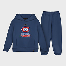 Детский костюм оверсайз Монреаль Канадиенс - НХЛ, цвет: тёмно-синий