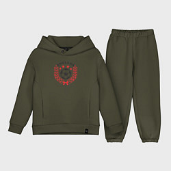 Детский костюм оверсайз England wings, цвет: хаки