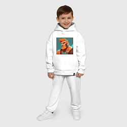 Детский костюм оверсайз Рыжий хулиган, цвет: белый — фото 2