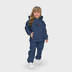 Детский костюм оверсайз Бойзбэнд Стрей Кидс, цвет: тёмно-синий — фото 2