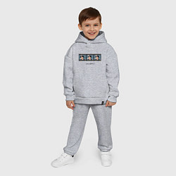 Детский костюм оверсайз Jungkook BTS, цвет: меланж — фото 2