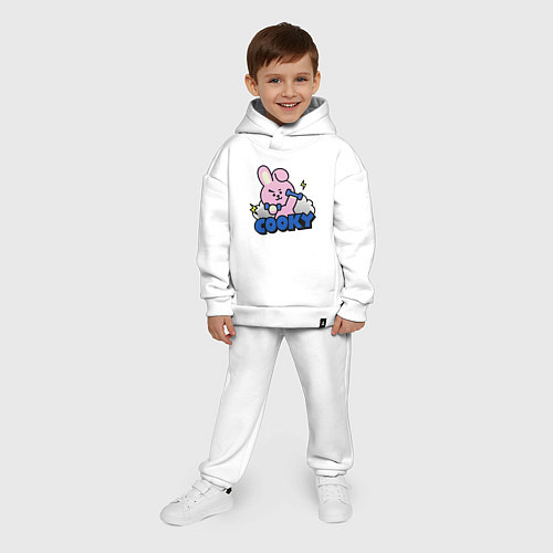 Детский костюм оверсайз Cooky BT21 Jungkook / Белый – фото 4