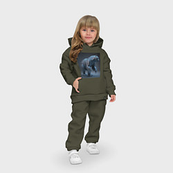 Детский костюм оверсайз Железный медведь, цвет: хаки — фото 2