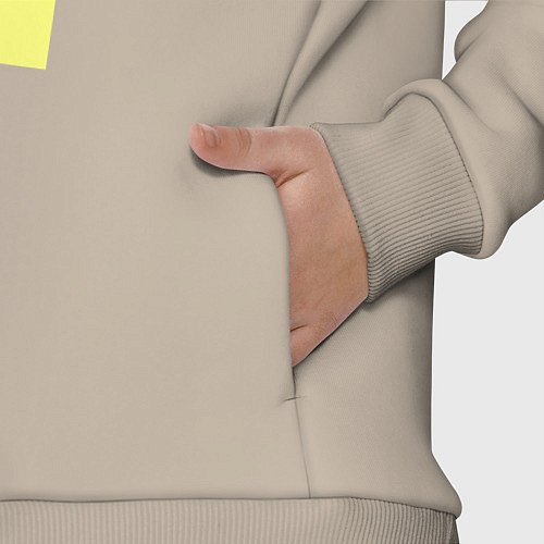 Детский костюм оверсайз Самая лучшая сестра надпись со звёздочками / Миндальный – фото 3