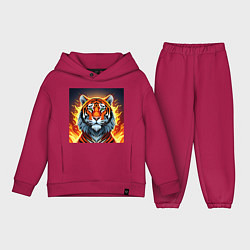 Детский костюм оверсайз Огненный тигр