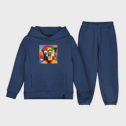 Детский костюм оверсайз Пикассо арт, цвет: тёмно-синий