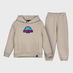 Детский костюм оверсайз Miami Heat team, цвет: миндальный