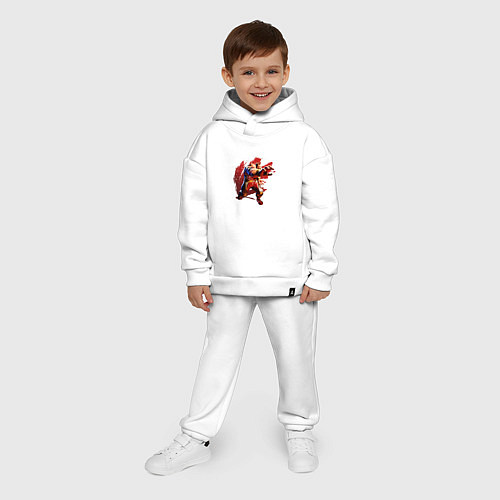 Детский костюм оверсайз Street Fighter 6 Zangief / Белый – фото 4