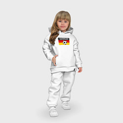Детский костюм оверсайз Football Germany, цвет: белый — фото 2