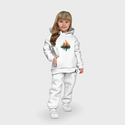 Детский костюм оверсайз Геометрический лес, цвет: белый — фото 2